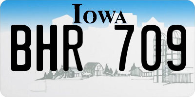 IA license plate BHR709
