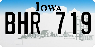 IA license plate BHR719