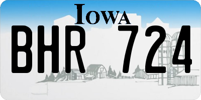 IA license plate BHR724