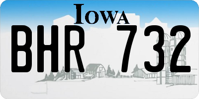 IA license plate BHR732