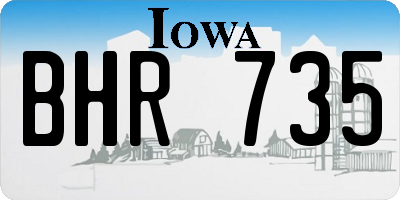 IA license plate BHR735