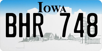 IA license plate BHR748