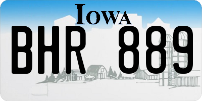 IA license plate BHR889