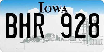 IA license plate BHR928