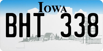 IA license plate BHT338