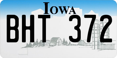 IA license plate BHT372