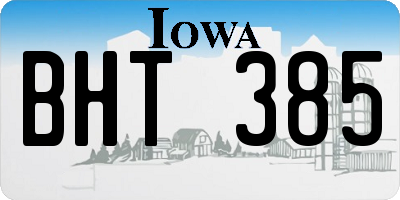 IA license plate BHT385