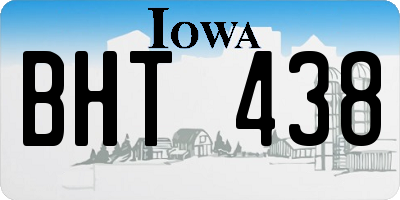 IA license plate BHT438