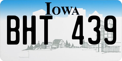 IA license plate BHT439