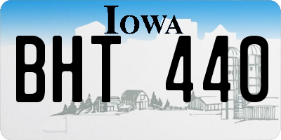 IA license plate BHT440