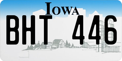IA license plate BHT446