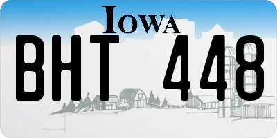 IA license plate BHT448
