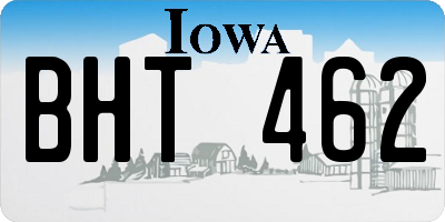 IA license plate BHT462