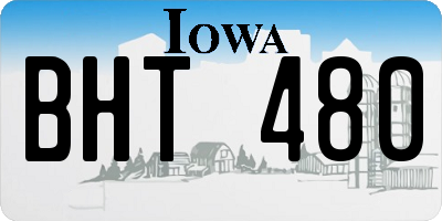 IA license plate BHT480