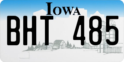 IA license plate BHT485