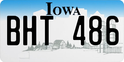 IA license plate BHT486