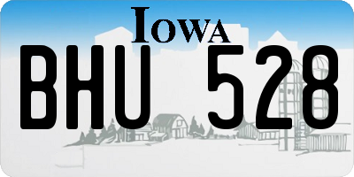 IA license plate BHU528