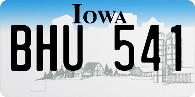 IA license plate BHU541