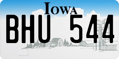 IA license plate BHU544