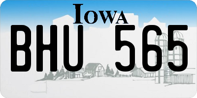 IA license plate BHU565