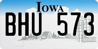 IA license plate BHU573