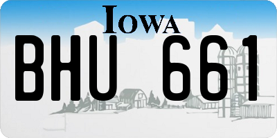 IA license plate BHU661