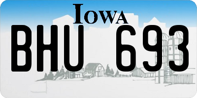 IA license plate BHU693