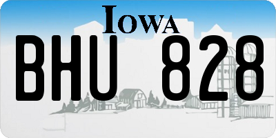 IA license plate BHU828