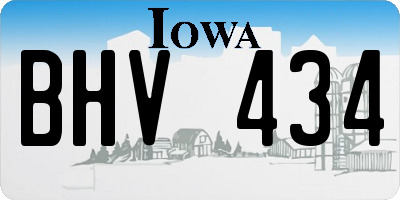 IA license plate BHV434