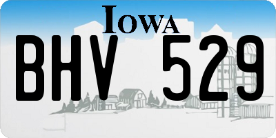 IA license plate BHV529