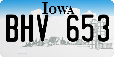 IA license plate BHV653