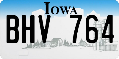 IA license plate BHV764