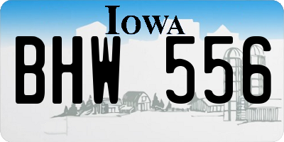 IA license plate BHW556