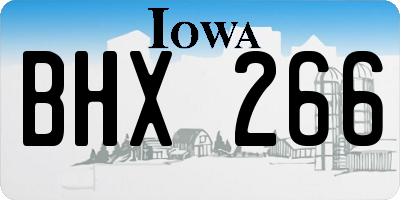 IA license plate BHX266