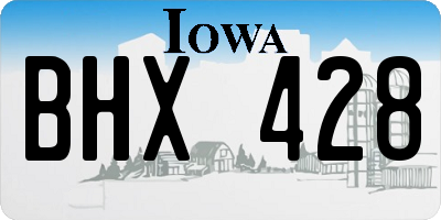 IA license plate BHX428