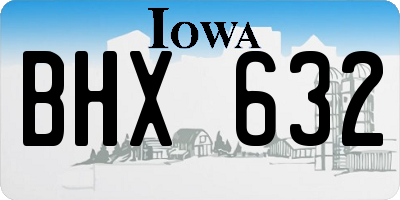 IA license plate BHX632