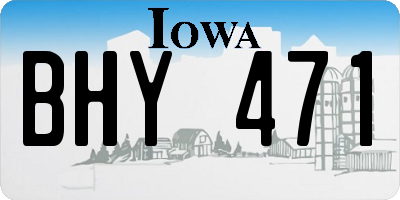 IA license plate BHY471
