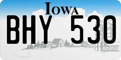 IA license plate BHY530