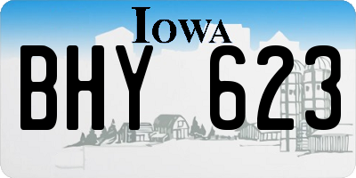 IA license plate BHY623