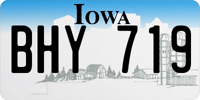 IA license plate BHY719