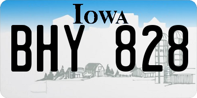 IA license plate BHY828