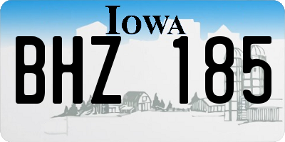 IA license plate BHZ185