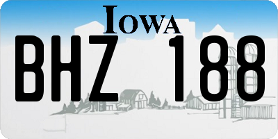 IA license plate BHZ188