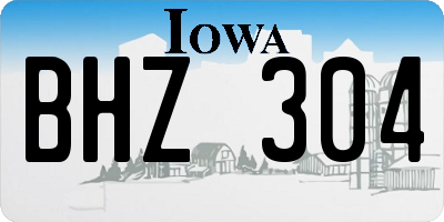 IA license plate BHZ304