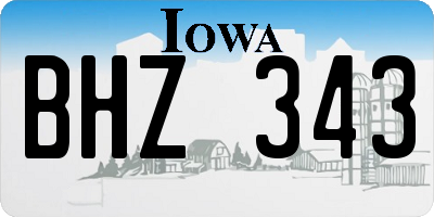 IA license plate BHZ343