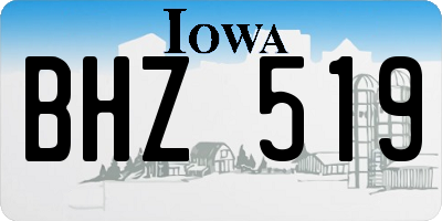 IA license plate BHZ519