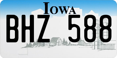 IA license plate BHZ588