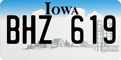 IA license plate BHZ619
