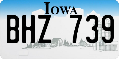 IA license plate BHZ739