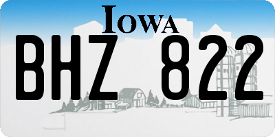 IA license plate BHZ822